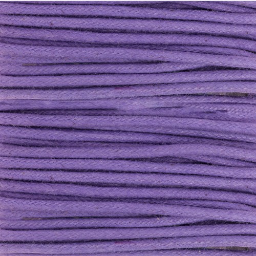 Hilo algodón encerado 2 mm Morado x5 m