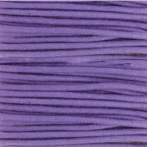 Hilo algodón encerado 2 mm Morado x5 m