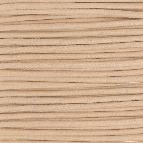 Hilo algodón encerado 2 mm Beige x5 m
