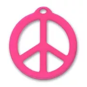 Colgante Peace 42 mm Hot Pink x1