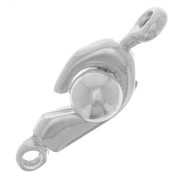 Cierre gancho bolita 21 mm plateado  x1|raw }}