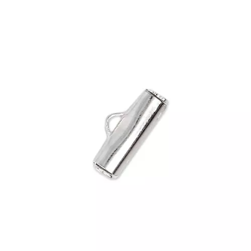 Terminal para tejido de cuentas 10 mm plateado x10