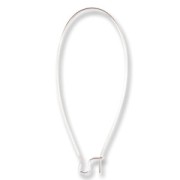 Ganchos pendientes 46 mm - Plateado x2|raw }}