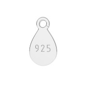 Dije gota 9x5 mm 925 con anilla abierta - Plata 925 x1|raw }}