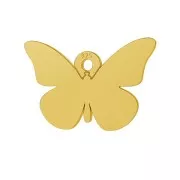 Dije mariposa 9x14 mm en Plata 925 Dorado oro fino x1