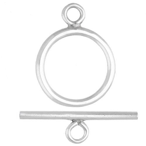 Cierre en T de 11 mm - Plata 925 x10