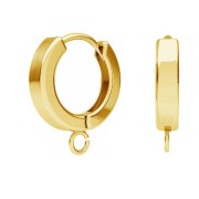Ganchos pendientes con anilla aiberta 13 mm - Plata 925 Dorado oro fino x2|raw }}