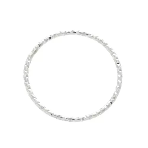 Anillo cerrado diamantado 16.5 mm de Plata 925 x1