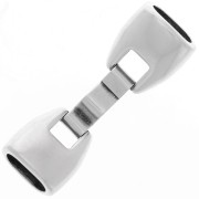 Cierre para cuero Regaliz Chapado Plateado envejecido x1|raw }}