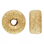 Perlada diamantada 4x2 mm Gold filled x1