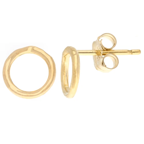 Pendientes calado 7 mm en Gold filled x2