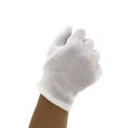 Guantes en algodón para joyería - Talla S - Blanco x2