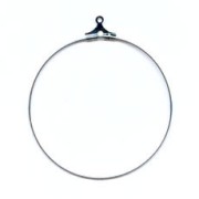 Criollas 30 mm Chapado en plata fina x2