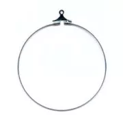 Criollas 20 mm Chapado en plata fina x2