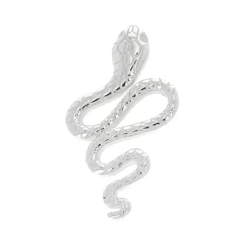 Colgante serpiente 24.5x14 mm con anilla cerrada en Plata 925 x1