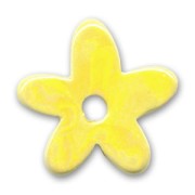 Flor de cerámica 35 mm Amarillo irisado|raw }}