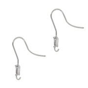 Ganchos pendientes 20 mm con anilla abierta rodiado - Crystal x2|raw }}