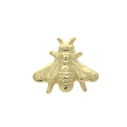 Accesorio abeja para pegar 7x8 mm - Dorado con oro fino x1
