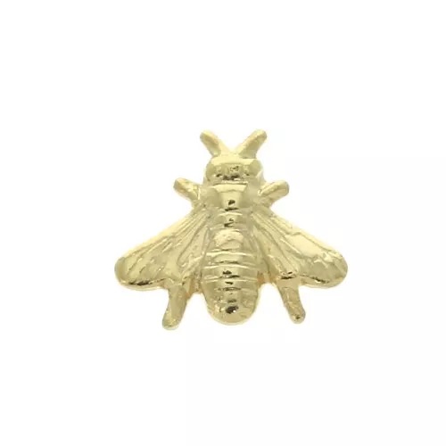 Accesorio abeja para pegar 7x8 mm - Dorado con oro fino x1