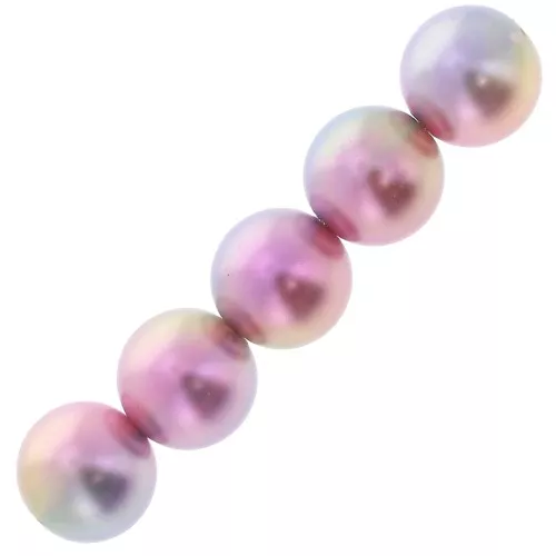 Cuentas de resina acrílico Le Ciel Pearls Miyuki 6 mm - Pink x15