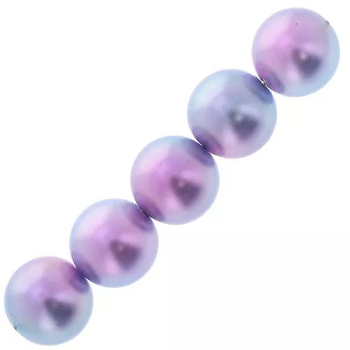Cuentas de resina acrílico Le Ciel Pearls Miyuki 6 mm - Purple x15
