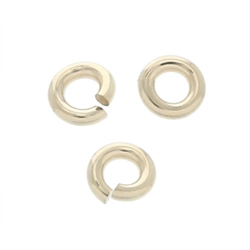 Anillas abiertas 3x0.76mm de Gold filled x20