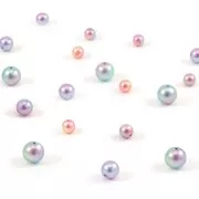 Cuentas de resina acrílico Le Ciel Pearls Miyuki 10 mm - Blue x6