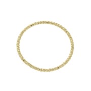 Anilla cerrado redondo diamantado 20 mm de Plata 925 Dorado con oro fino x1|raw }}