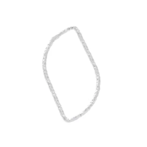 Anilla cerrado naveta diamantada 21x10 mm de Plata 925 x1
