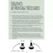 Ojos con seguridad de plástico - para peluche y amigurumi 6 mm Negro x20 paires
