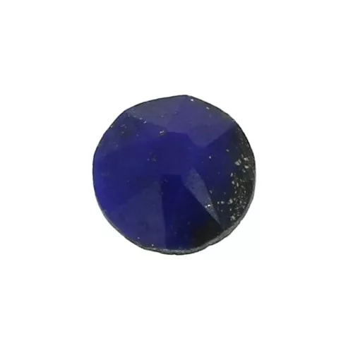 Cabuchón redondo facetado 6 mm Lapis Lazuli x1