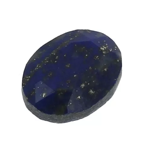 Cabuchón ovalado facetado 8x6 mm Lapis lazuli x1