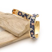 Pendientes de aros a decorarr - 35 mm - Plateado x2