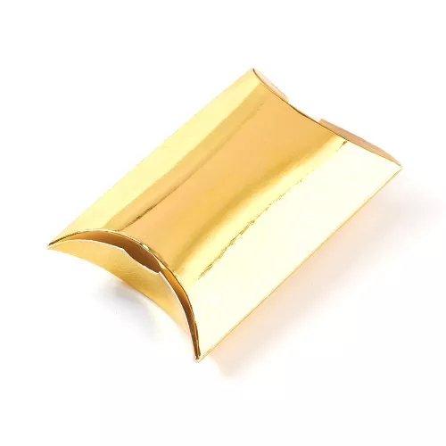 Caja regalo joyería 8.5x6x2 cm - Dorado x1