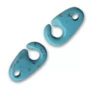 Cierre manilla 12 mm imitación turquesa x1