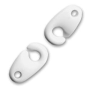 Cierre manilla 12 mm Blanco x1