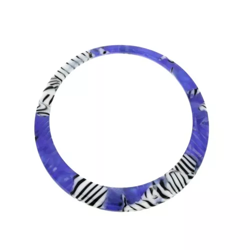 Entrepieza colgante círculo acetato de celulosa 41 mm Imitación De Concha Tortuga
