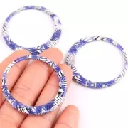 Entrepieza colgante círculo acetato de celulosa 41 mm Imitación De Concha Tortuga