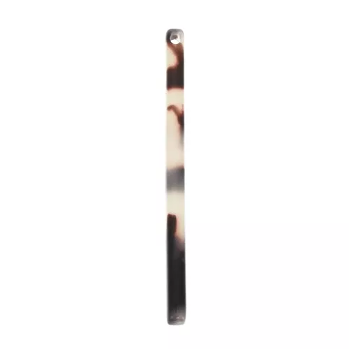 Colgante barra 40x2.5 mm - De Concha De Tortuga- Beige - Negro x1