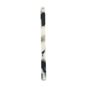 Colgante barra 40x2.5 mm - De Concha De Tortuga- Negro - Blanco x1|raw }}
