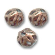 Bolas filigrana 4 mm cobrizo antiguo x20|raw }}