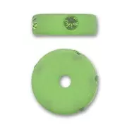 Rondel  strass Polaris 10 mm Peridot x1