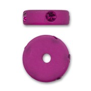Rondel  strass Polaris 10 mm Fuchsia x1