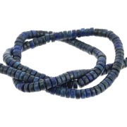 Cuentas arandelas - Heishi en piedra gema 4x2 mm - Lapis Lazuli teinté x41cm|raw }}