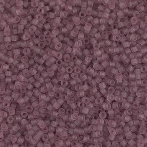 Miyuki Delica 11/0 DB0765 -  Transparent Smoky Amethyst Mat x8g