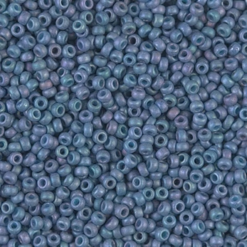 Rocalla Miyuki 11/0 2030 - Mat Metallic Steel Blue Luster x8g