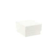 Caja para joyería de fantasía para anillo 5x5x3 cm - Blanco x1