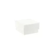 Caja para joyería de fantasía para anillo 5x5x3 cm - Blanco x1