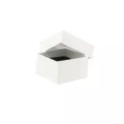 Caja para joyería de fantasía para anillo 5x5x3 cm - Blanco x1