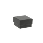 Caja para joyería de fantasía para anillo 5x5x3 cm - Negro x1